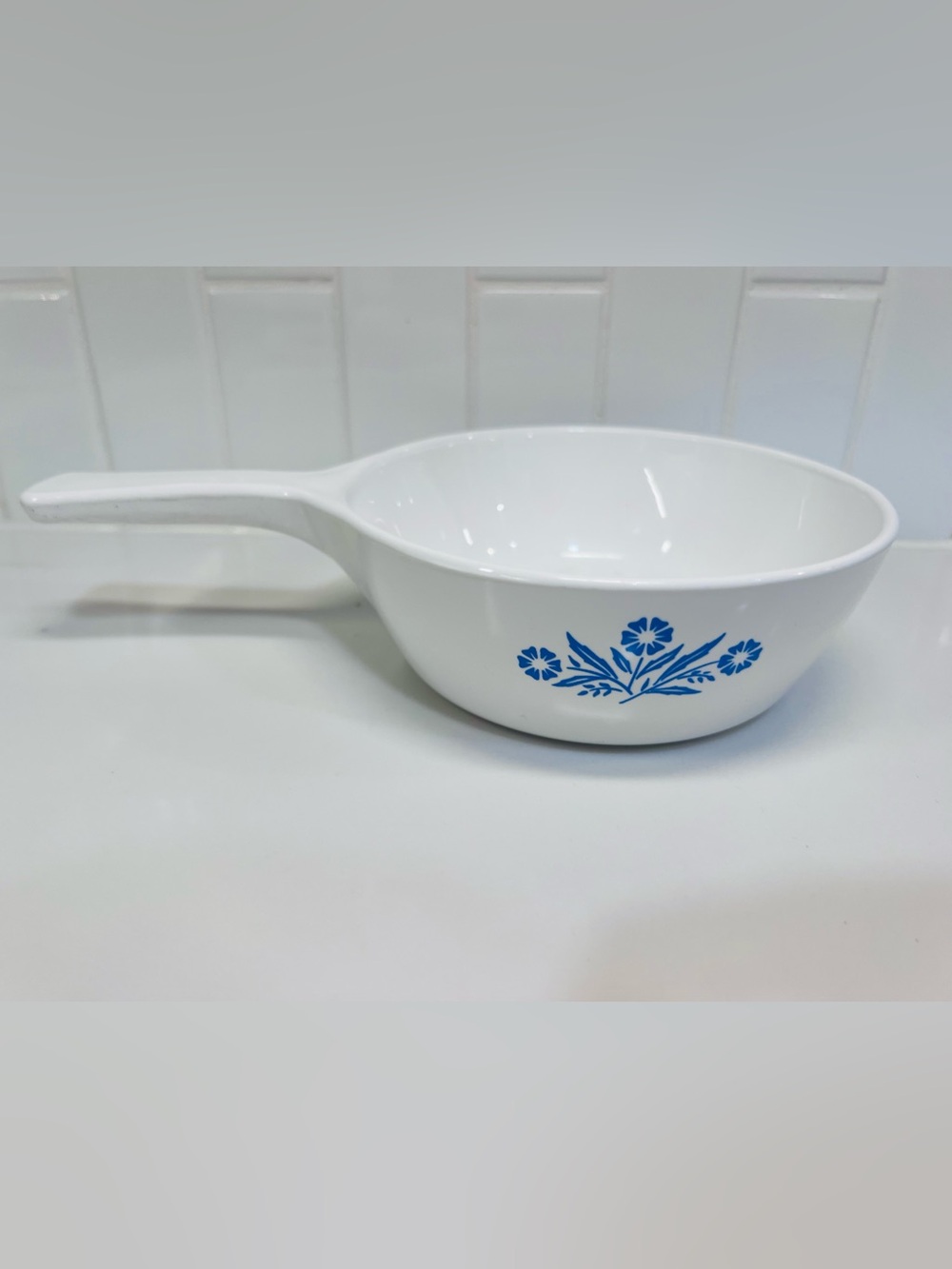 Corning Ware Blue Cornflower P-81-B Handled Saucepan 1 Pint w/Handle No Lid